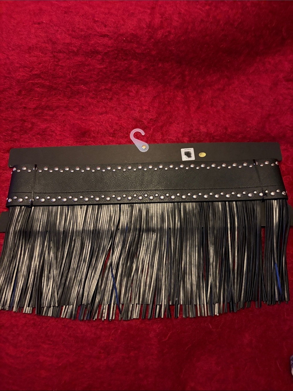 House of Harlow 1960 Black Fringe Belt Studded
Boho Western Hippie Chic sz L - Picture 11 of 12